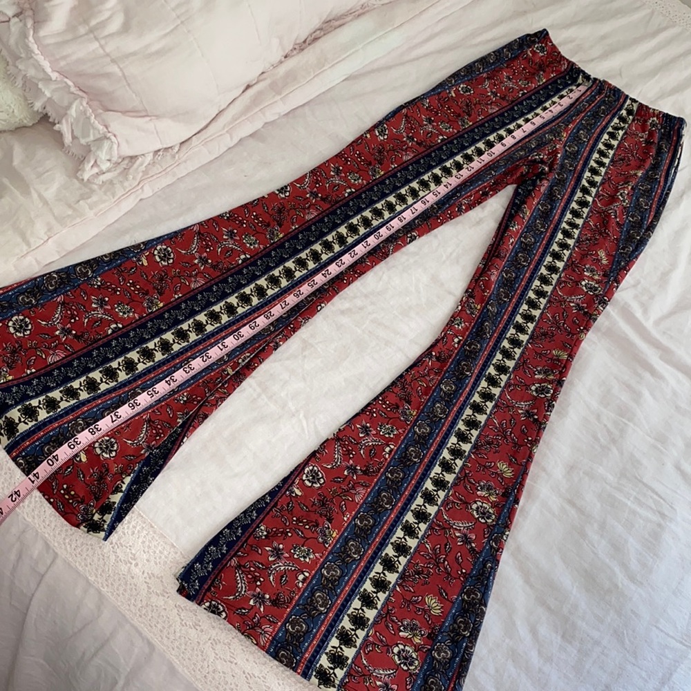 High waist Flare boho pants